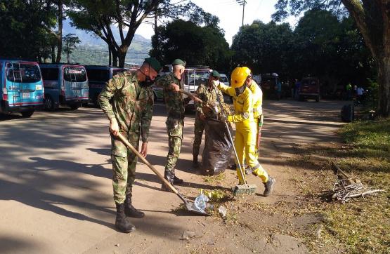 Ejército Nacional adelantó jornada de embellecimiento en Sardinata, Norte de Santander  