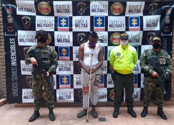 Ejército captura al segundo cabecilla del Grupo Armado Organizado residual Estiven Gonzales