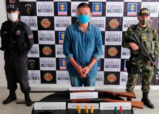 Capturado alias El Mono, integrante de la red de apoyo al terrorismo del GAO Eln