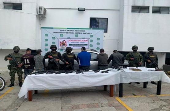 Golpe contra el GAO Pelusos, en Ocaña, deja 5 capturados y arsenal de guerra incautado