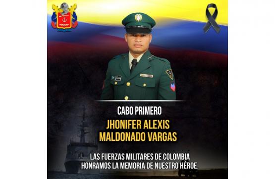Héroe por siempre  cabo primero Jhonifer Alexis Maldonado Vargas (q.e.p.d)