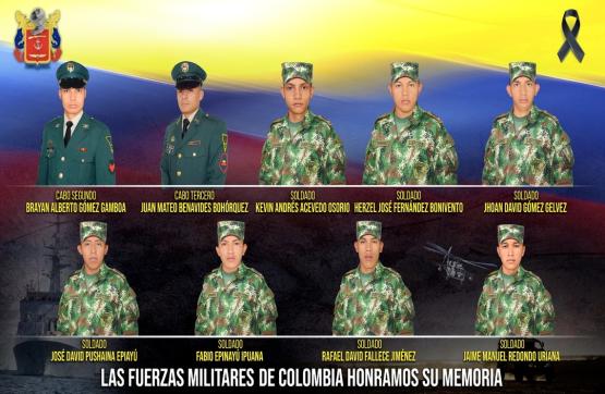 Honor y Gloria militares asesinados en norte de Santander por GAO Eln