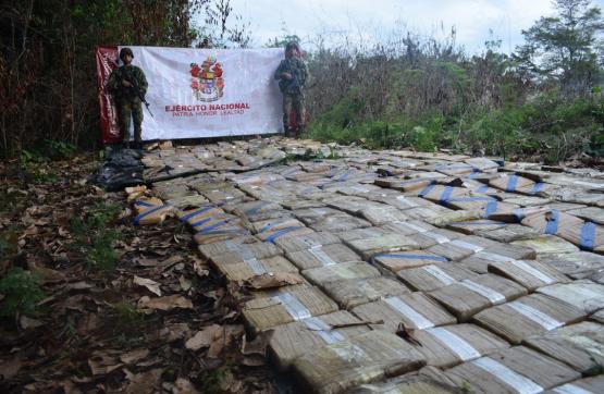Ejército Nacional incauta media tonelada de marihuana en Miraflores, Guaviare