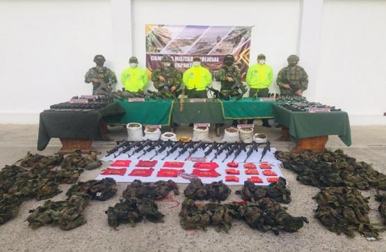 Incautado material de guerra del Grupo Armado Organizado Los Pelusos, en Norte de Santander