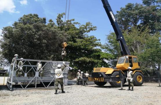 Ejército inicia alistamiento para instalación de puente militar en la vía Pailitas – Curumaní 
