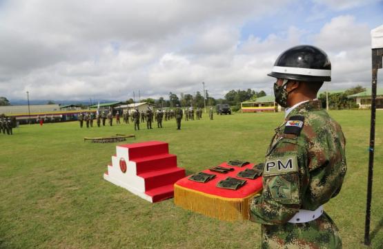 78 Soldados realizaron juramento a la bandera de Colombia en Popayán