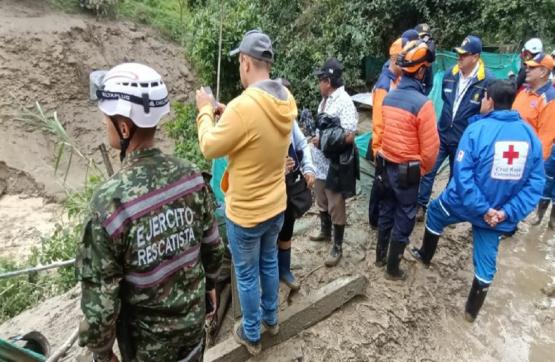 Ejército Nacional apoya emergencia en Quetame, Cundinamarca