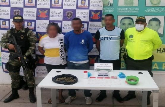 En La Guajira el Ejército capturó en flagrancia a tres presuntos integrantes de Los Pachencas 