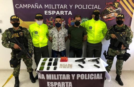 En Cúcuta, capturados dos sujetos señalados de ser cabecillas del grupo delincuencial organizado Los Pelusos