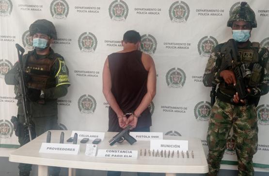 Ejército Nacional captura integrante del componente de las redes de apoyo al terrorismo del GAO Eln