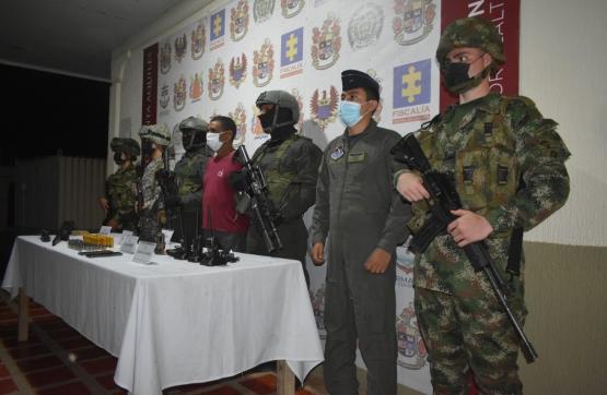 Fuerzas Militares, Policía y Fiscalía capturan segundo cabecilla del GAO Los Caparros, en el Bajo Cauca antioqueño