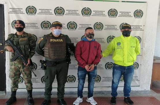 Fuerza Pública captura a alias El Mono, uno de los delincuentes más buscados en Cundinamarca