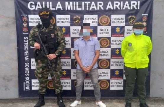 Ejército Nacional y Policía capturaron a alias 'El Gordo', presuntamente por tráfico de estupefacientes
