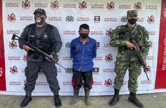 Ejército Nacional capturó a responsable de desplazamientos en Ituango, Antioquia