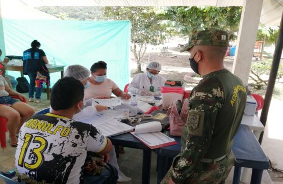Ejército Nacional continúa trabajando en beneficio de Los Canelos en el sur de Bolívar