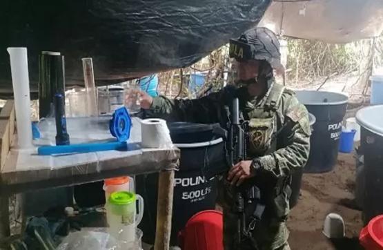 Desmantelado laboratorio de clorhidrato de cocaína del GAO Clan del Golfo en Casanare