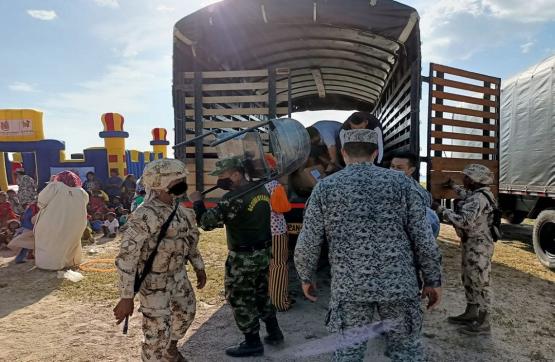 Ejército Nacional entregó elementos a Instituciones Etnoeducativas en La Guajira