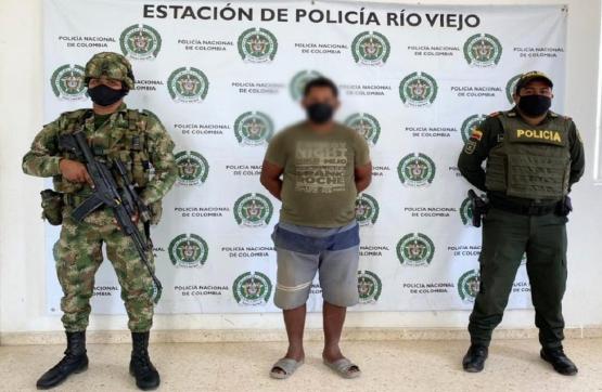 Capturado integrante del GAO Clan del Golfo, en Río Viejo, sur de Bolívar