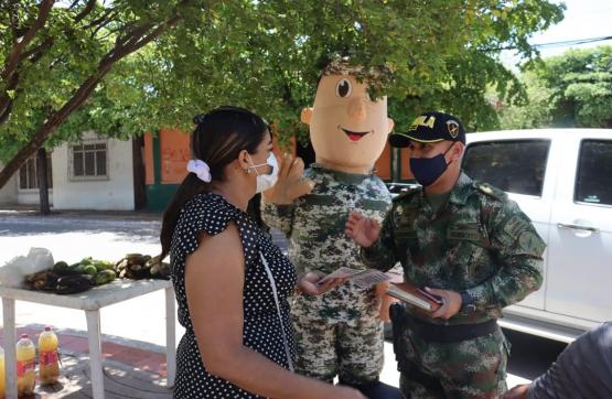 En Valledupar, Cesar, Ejército Nacional invita a la ciudadanía a denunciar en la línea gratuita 147