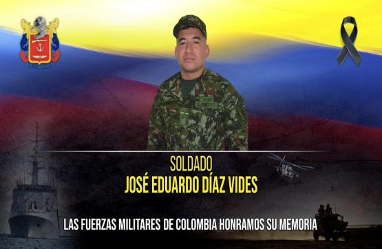 soldado profesional José Eduardo Díaz Vides asesinado por GAO residual, estructura 33 