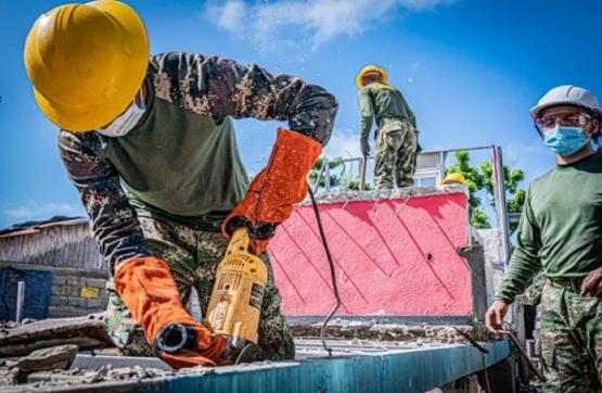 Ejército Nacional avanza en la reconstrucción de Providencia y Santa Catalina  