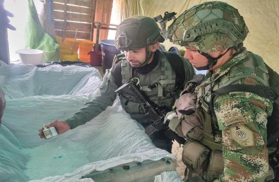 Ejército Nacional incautó y destruyó más de 8000 kilogramos de clorhidrato de cocaína en Nariño y Norte de Santander