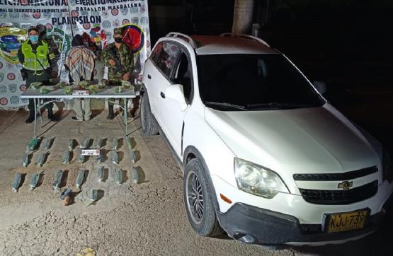 Fuerza Pública lo captura transportando 30 kilos de base de coca ocultos en tanque de combustible  