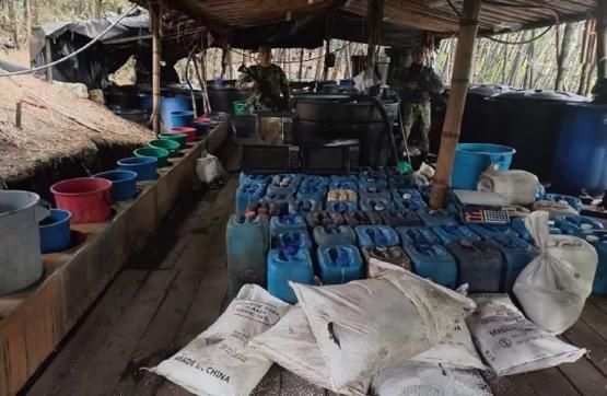 Desmantelado megalaboratorio para el procesamiento de clorhidrato de cocaína en el oriente antioqueño