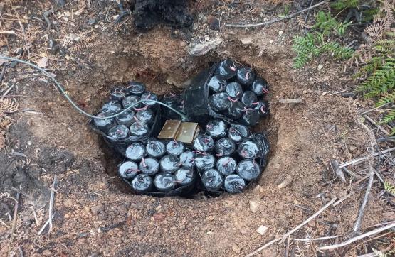 180 minas antipersonales fueron destruidas por el Ejército Nacional en el municipio de Tibú, Norte de Santander