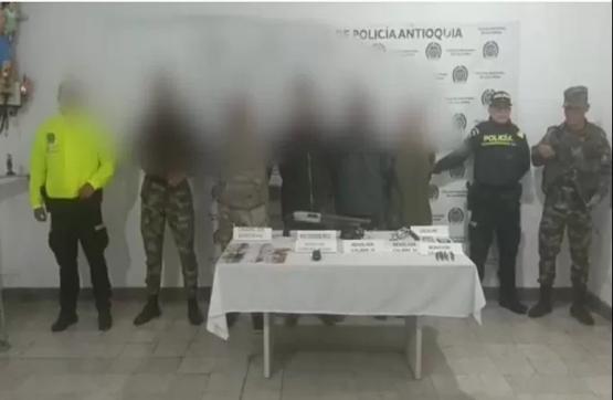 En el Antioquia, Ejército Nacional neutraliza accionar delictivo de un grupo delincuencial organizado