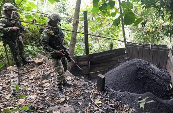 Ejército Nacional realiza operaciones contra la minería ilegal provenientes de la extracción de carbón