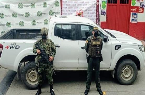  Ejército Nacional recupera vehículo que sería utilizado para atentado terrorista