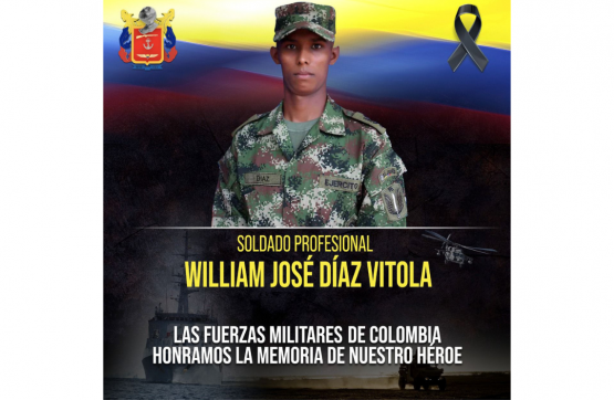 soldado profesional William José Díaz Vitola