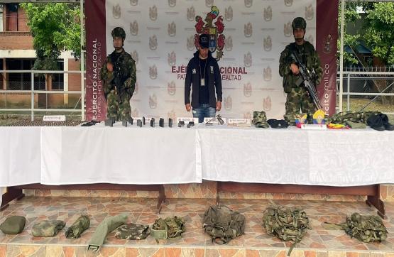 Ejército Nacional ubicó un depósito ilegal en zona rural de Tuluá, Valle del Cauca