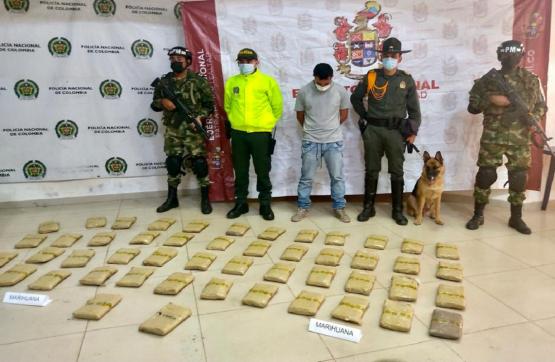 Ejército Nacional y Policía incautan 25 kilogramos de marihuana en Puerto Carreño, Vichada