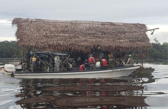 Ejército Nacional neutraliza unidad de producción minera ilegal en Puerto Payara, Guainía