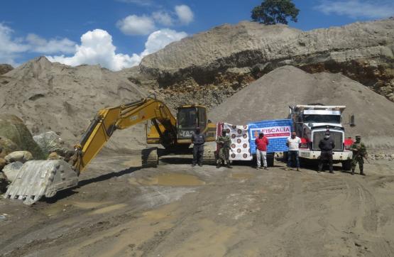 Dos capturados en flagrancia por explotación ilícita de yacimiento minero en el Huila