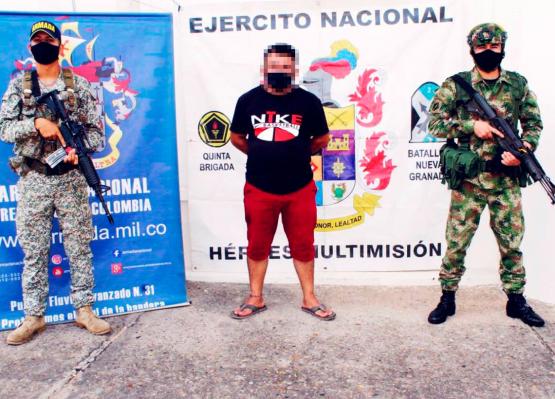 Capturado alias Político, cabecilla de la comisión de finanzas del GAO Eln en sur de Bolívar 