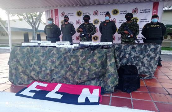 Ejército Nacional ubicó campamento donde al parecer se reunían varios cabecillas del GAO ELN, en el sur de Bolívar