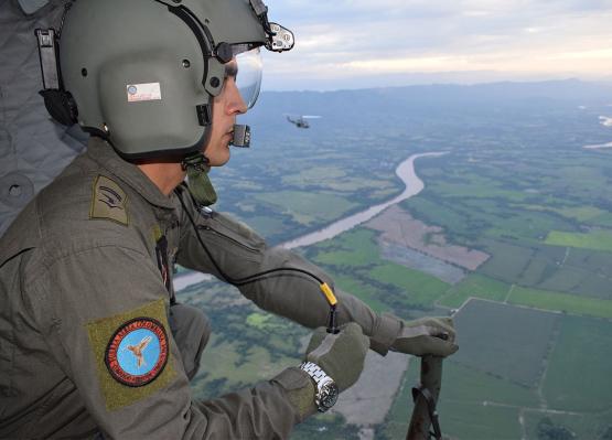  Tripulaciones del CACOM 4 brindan seguridad en el Tolima, Huila y Cundinamarca
