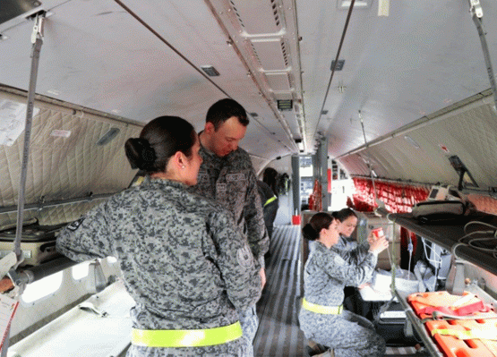 Transporte masivo de pacientes: capacidad distintiva de la Fuerza Aérea Colombiana