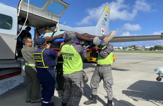 Habitante de Providencia es beneficiado con traslado aeromédico en las islas del Caribe