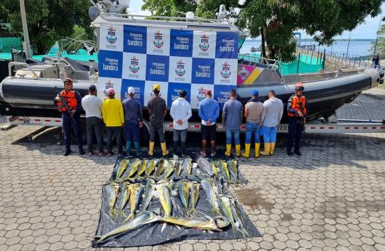 La lucha contra la pesca ilegal en Colombia ha dejado incautaciones superiores a las 334 toneladas en la última década