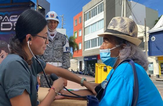 Habitantes de San Andrés participaron en la conmemoración del Día Mundial de la Hipertensión