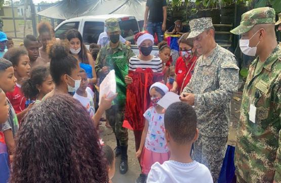 Fuerza de Tarea Conjuta Hércules entregó regalos a los niños de Tumaco