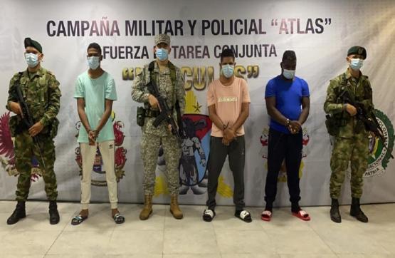 Tres capturados y una menor recuperada tras combate con integrantes del GAO residual ‘Franco Benavides’