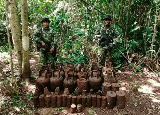 46 artefactos explosivos fueron ubicados en La Uribe, Meta