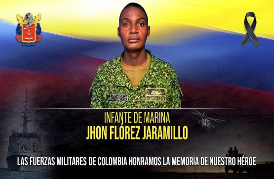 Héroe por siempre infante de marina Jhon Florez Jaramillo