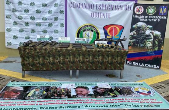 Fuerzas Militares afectan estructuras criminales de las disidencias de las Farc en Guaviare