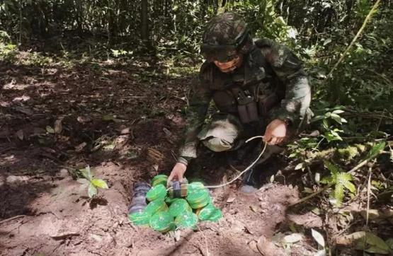 Neutralizado depósito ilegal con más de 50 minas antipersonales del GAO Estado Mayor Central